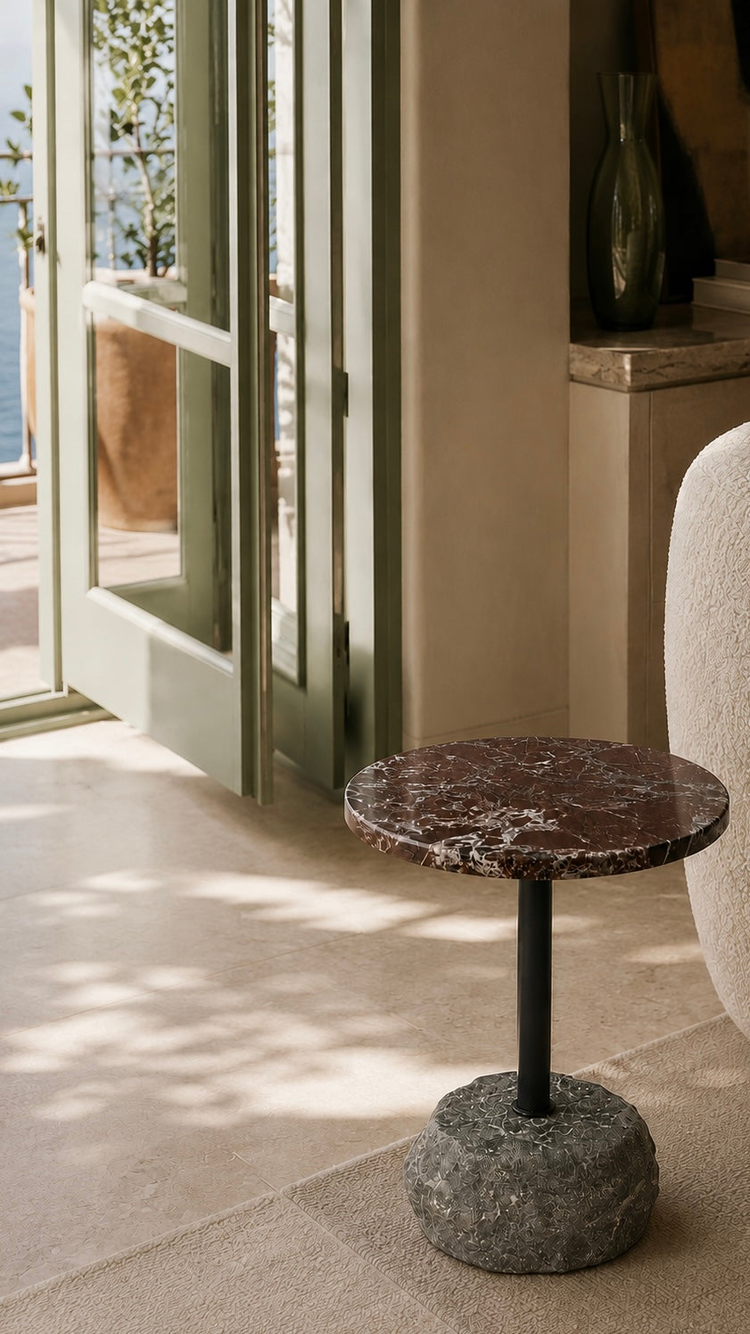 ROCK’D-ROSSO SIDE TABLE